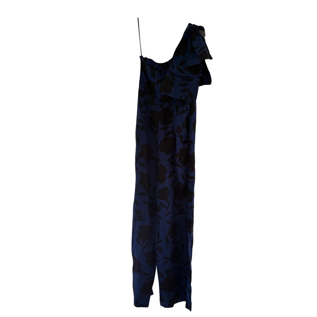 Kate Spade New York Target One Shoulder Floral Jumpsuit NWT Size 00 Blue