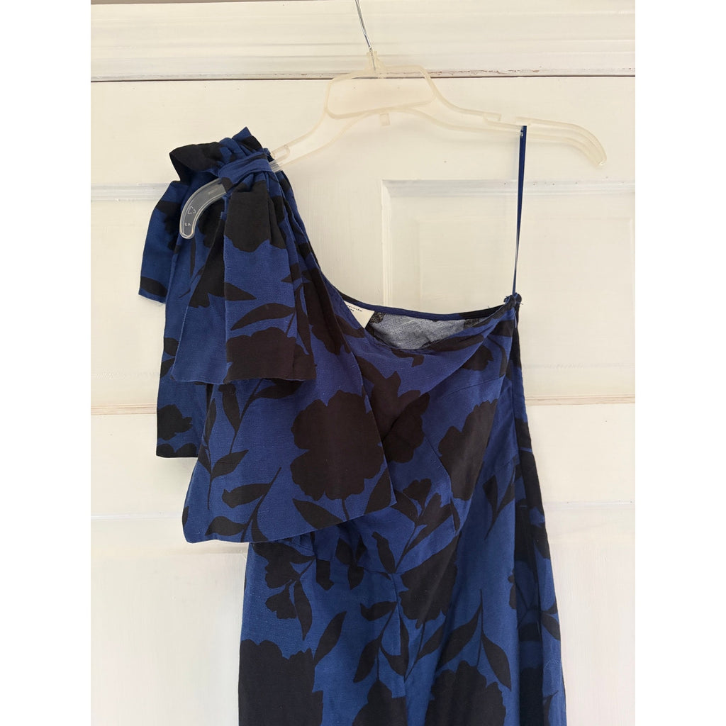 Kate Spade New York Target One Shoulder Floral Jumpsuit NWT Size 00 Blue